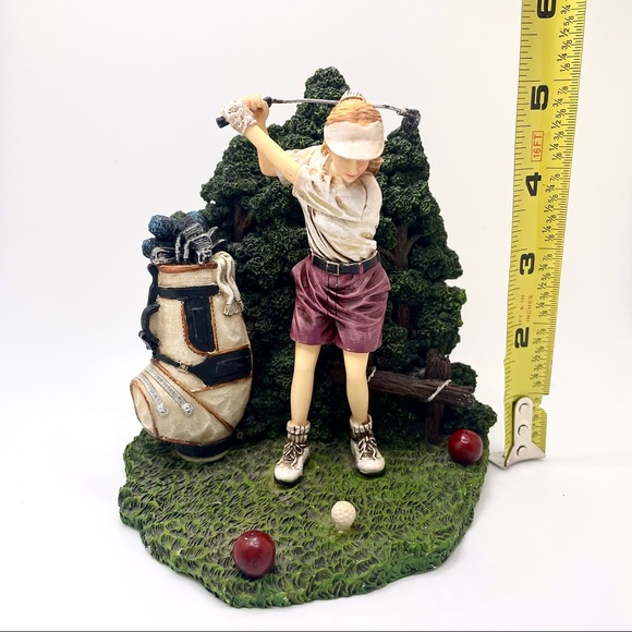 Country Club Classics Woman Golfer Musical Figurine by Character Collectibles - Picture 7 of 7